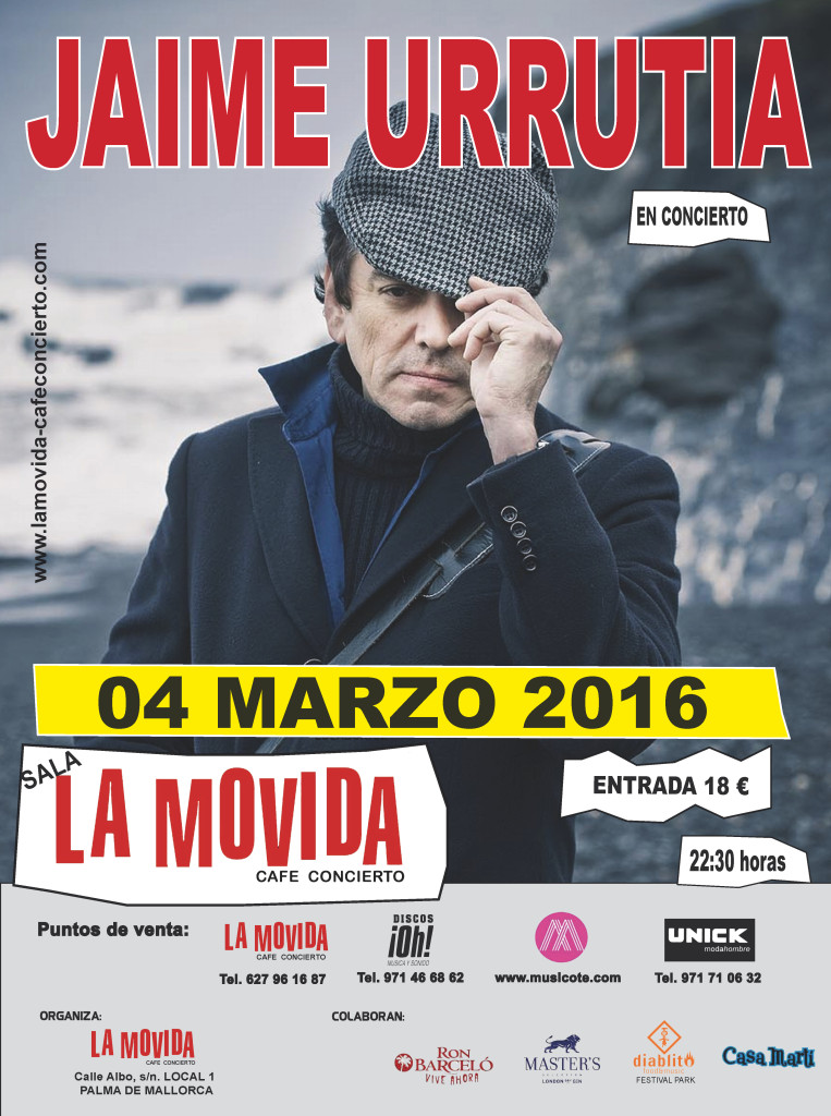 CARTEL 30x40 jaime urrutia